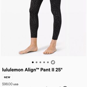 Lululemon Align Pants - size 12 - $60 (reduced!!)